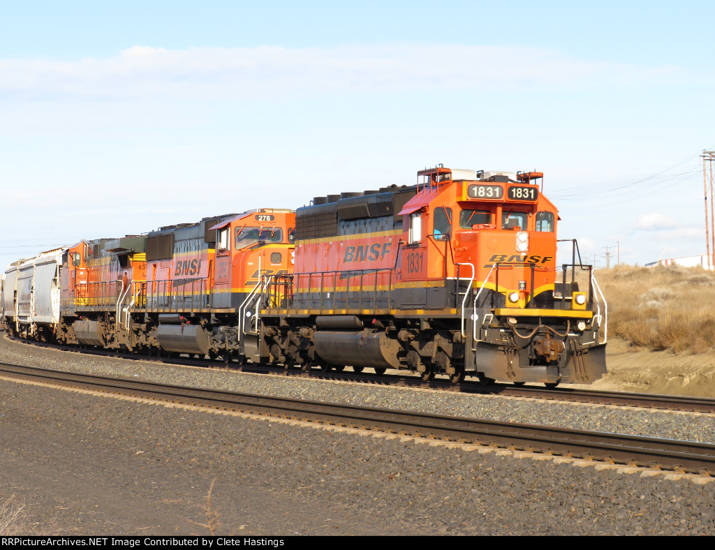 BNSF 1831 WB, Connell Turn